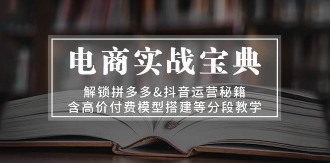 （13195期）电商实战宝典 解锁拼多多&抖音运营秘籍 含高价付费模型搭建等分段教学-柠檬网创
