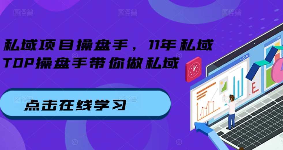 私域项目操盘手，11年私域TOP操盘手带你做私域-柠檬网创