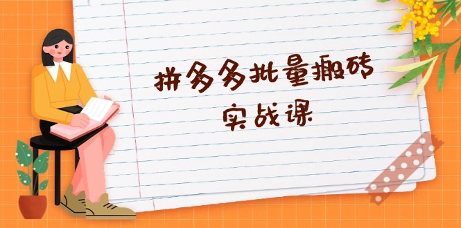 （13265期）拼多多批量搬砖实战课，全自动剪辑发布，黑科技新技术与爆款选品策略-柠檬网创