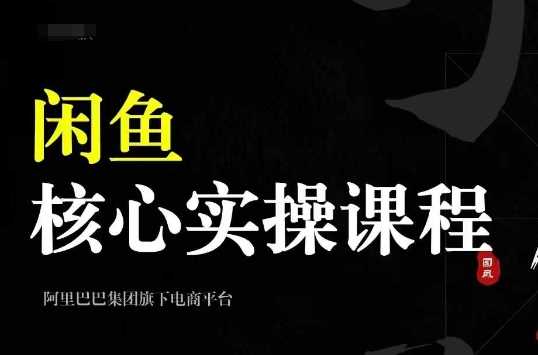 2024闲鱼核心实操课程，从养号、选品、发布、销售，教你做一个出单的闲鱼号-柠檬网创