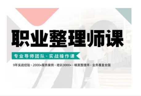 职业整理师培训(新版)，实战操作课-柠檬网创