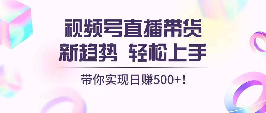 （13370期）视频号直播带货新趋势，轻松上手，带你实现日赚500+-柠檬网创