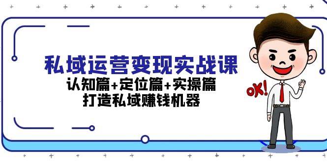 （13387期）私域运营变现实战课：认知篇+定位篇+实操篇，打造私域赚钱机器-柠檬网创