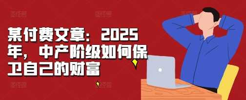 某付费文章：2025年，中产阶级如何保卫自己的财富-柠檬网创
