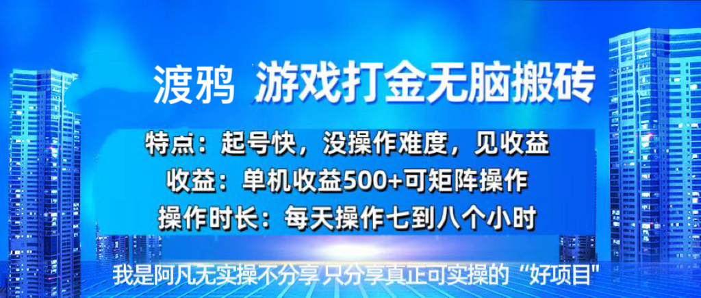 （13501期）韩国知名游戏打金无脑搬砖单机收益500+-柠檬网创