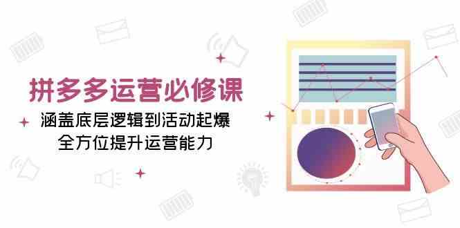拼多多运营必修课：涵盖底层逻辑到活动起爆，全方位提升运营能力-柠檬网创