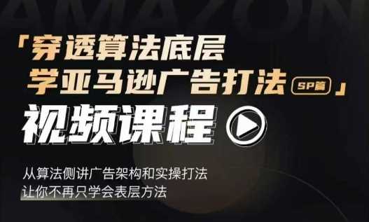 穿透算法底层，学亚马逊广告打法SP篇，从算法侧讲广告架构和实操打法，让你不再只学会表层方法-柠檬网创