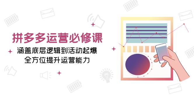 （13647期）拼多多运营必修课：涵盖底层逻辑到活动起爆，全方位提升运营能力-柠檬网创