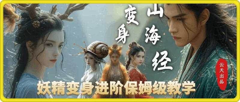 云天AI山海经变身视频教程，妖精变身进阶保姆级教学-柠檬网创