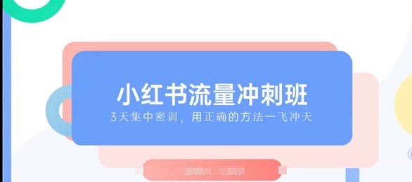 小红书流量冲刺班2025，最懂小红书的女人，快速教你2025年入局小红书-柠檬网创