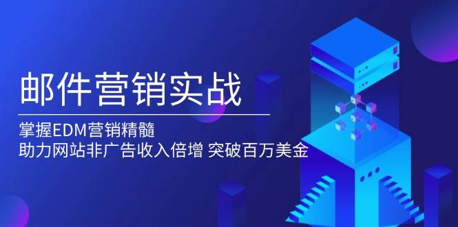 （13954期）邮件营销实战，掌握EDM营销精髓，助力网站非广告收入倍增，突破百万美金-柠檬网创