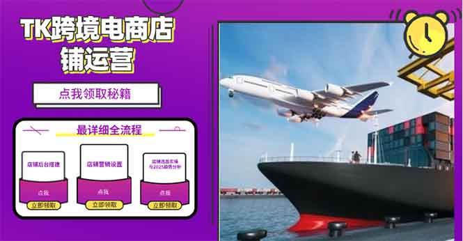 （13951期）2025TK电商选品趋势0到1店铺搭建最全实操讲解，轻松在家把货卖出国-柠檬网创