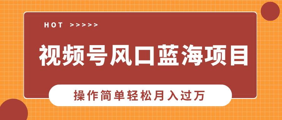 （13945期）视频号风口蓝海项目，中老年人的流量密码，操作简单轻松月入过万-柠檬网创